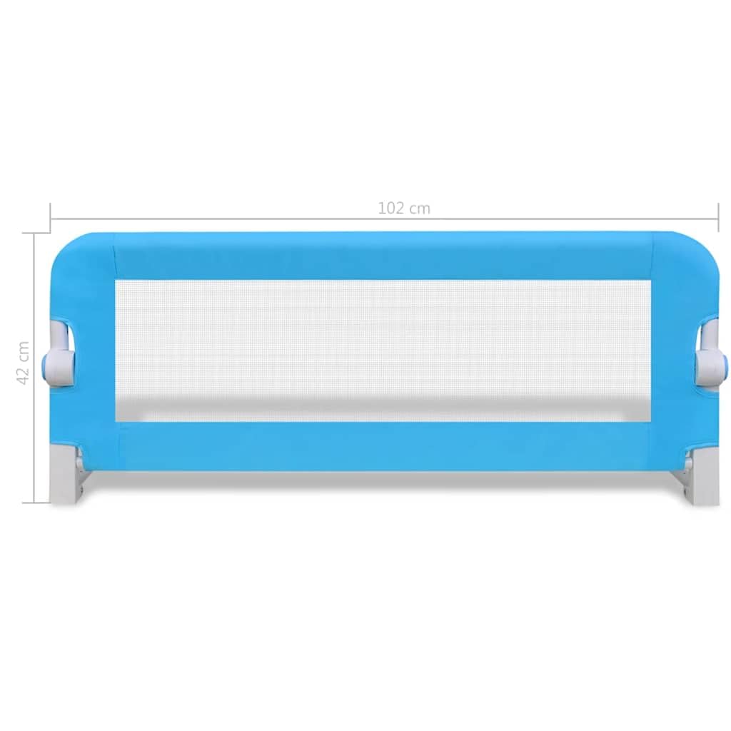 vidaXL 2x Barras de Seguridad para Cama Niño Azul 102x42 cm Mueble Infantil
