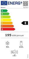 Bomann® Kühlschrank mit Gefrierfach | Energieklasse E | 143cm | Kühl Gefrierkombination leise 39 dB | 3 Ablagen & 3 Schubladen | Türanschlag wechselbar | 175L Kühlgefrierkombi | KG 320.2 weiß – Ansicht 9