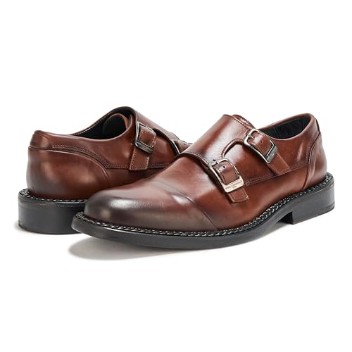 KARL LAGERFELD Men's Double Monk Captoe Dress Shoe Sneaker3