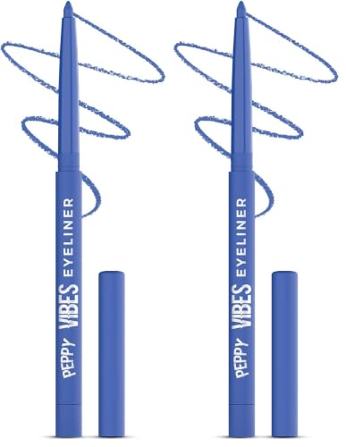 Image of Glam21 Peppy Vibes Eyeliner |Matte Finish Stays up to 10 Hours |Smudge-Proof & Water-Proof |Long Lasting Eyeliner | Precision application| Blue Fizz-0.4g (Pack of 2)