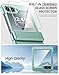 Vizvera for Samsung Galaxy Z Flip 6 Case, Hinge Cover Flip 6 Case with Screen Protector Shockproof All-Inclusive Phone Cover for Z Flip 6/Z Flip 7 FE-Matte Mint Green