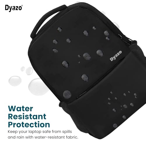 Image of Dyazo 30 L Slim Business Laptop Backpack Casual Design Water Resistant Backpack for laptops for 15.6 inch laptop (Black)