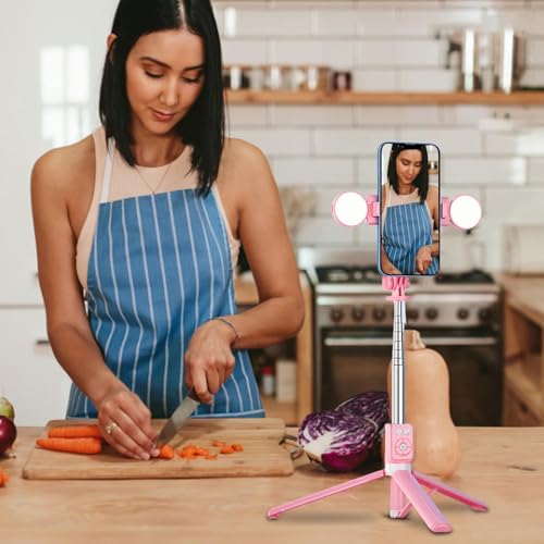 Trépied avec télécommande sans fil et perche selfie extensible pour smartphone - 3