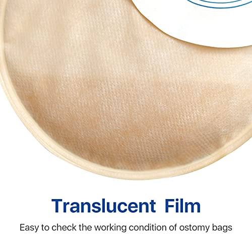 Ostupmed 20Pcs Colostomy Bags One Piece Closed Ostomy Supplies Drainable Pouches For Ileostomy Stoma Care Cut-To-Fit 38-60Mm (1 1/2" To 2 3/8") #TOP28