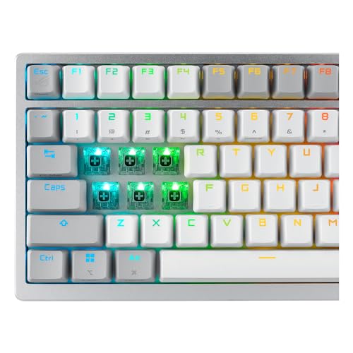 ROG Azoth - Tastiera meccanica Gaming 75%, copertura metallica, tasti ABS, interruttore ROG NX Snow lubrificati, IR, BT e USB-C, schermo OLED, tre altezze, compatibile con Mac, QWERTY spagnolo - - Tastiera gaming - Immagine 11