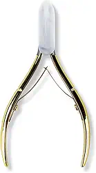 Alicate Removedor Cutícula Ergonômico Dourado Manicure Unha