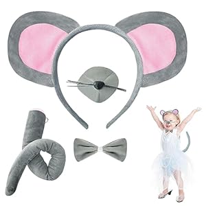 Airline Pilot Costume,Pig Costume,Kids Mouse Costume Set,Grey Donkey Costume for Halloween Cosplay,Dress Up Party