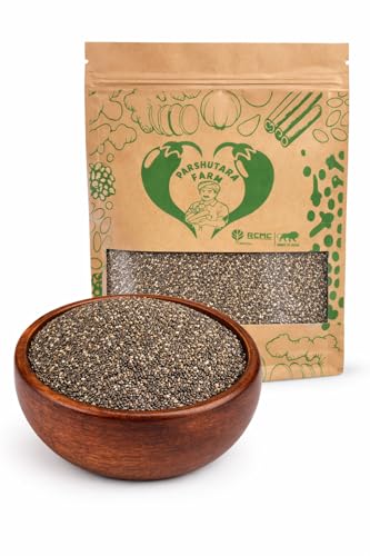 Image of Parshutara Farm Chia Seeds 100g | 100% Natural & Raw | Rich in Fiber, Omega-3 & Protein | Healthy Superfood for Weight Management & Daily Nutrition