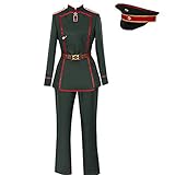 AGLAYOUPIN Anime Tanya Cosplay Costume Uniform with Hat Halloween (XXL)