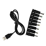 MUCKLILY USB zu Dc Stromkabel Adapter Ladeanschluss Langlebiges Hitzebeständiges Verbindungskabel für Kamera Laptop und Vielseitige Stromversorgung