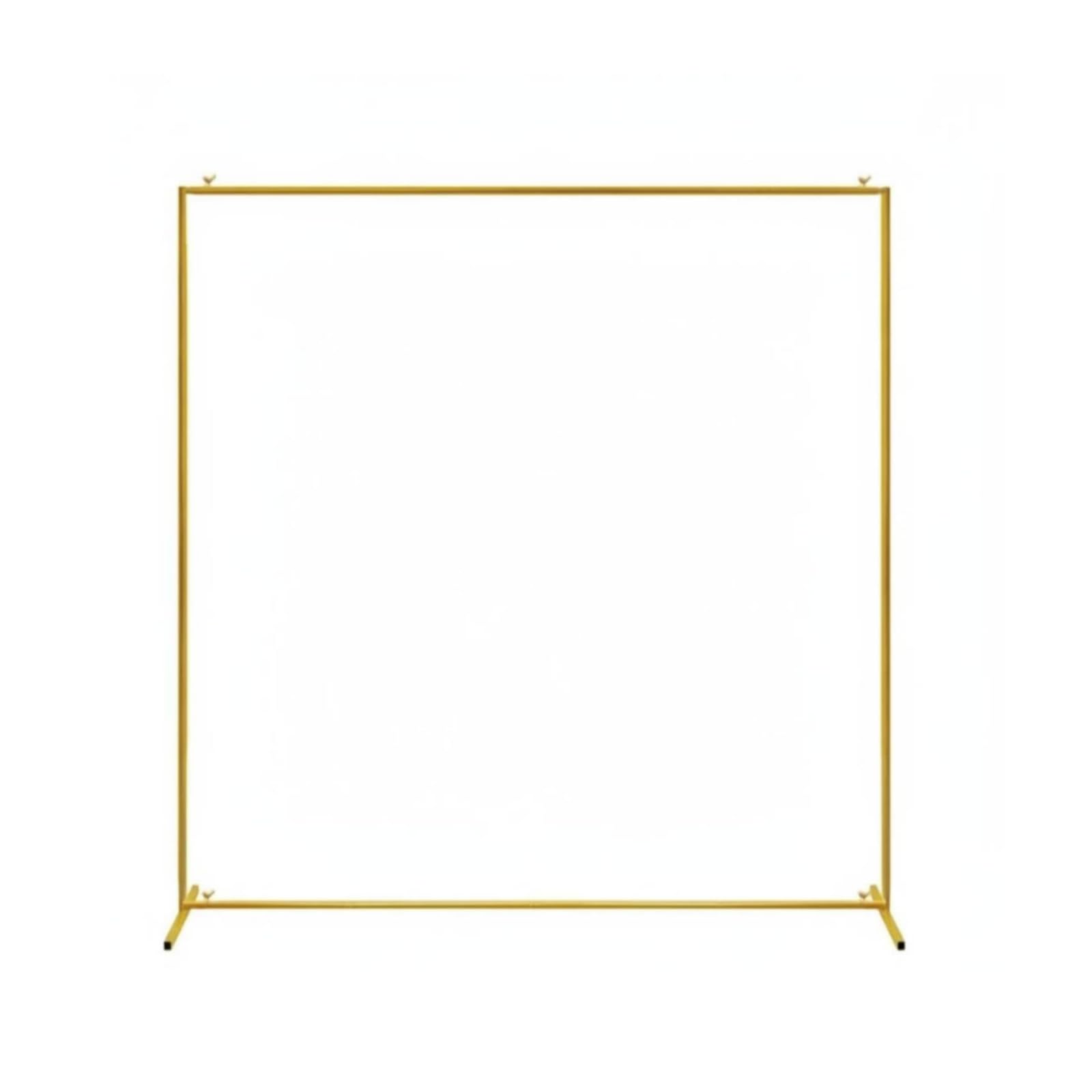 Base Feet Square Metal Backdrop Stand Top Bar Gold Backdrop Stand Event Decor for Weddings, Events, Gold - 66FT | Wedding Cake Stands & Plates | Wedding Supplies-image-47