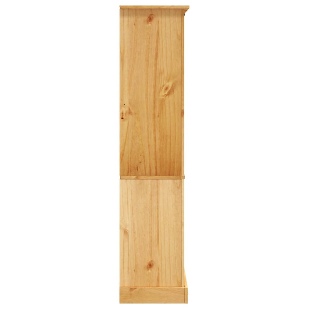 Générique Regał 5 rustykalnych meksykańskich półek sosnowych 80x40x170 cm, szafka do przechowywania książek i drobiazgów do salonu lub biura