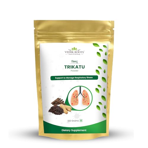Trikatu Powder - An Organic Blend Of Three Magical Ingredients For Enhancing Immunity And Boosting Digestive Strength | 100% Pure And Natural(100 GM)