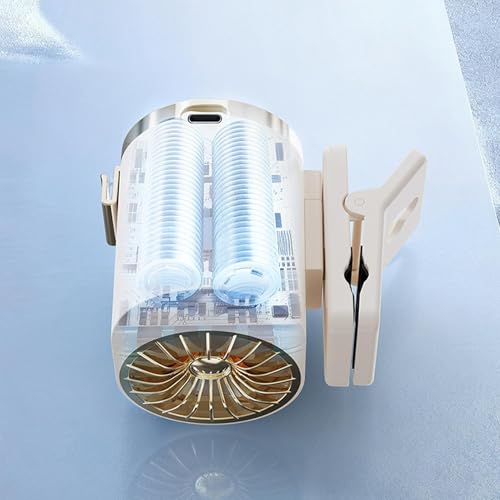Ventilador personal con clip de 3 velocidades regulables con batería integrada de larga duración 5
