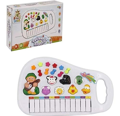 WELL KIDS Teclado Baby Fazendinha, Wellmix, Multicor