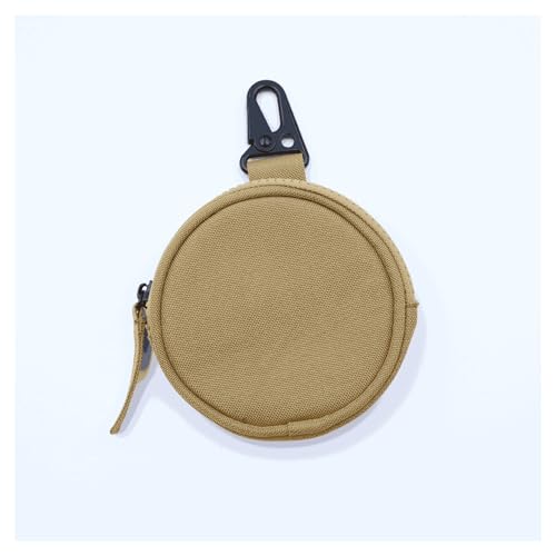 Portable Lightweight Storage Pouch for Keys Coins Earphones(Camel)4