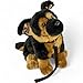 Carl Dick German Shepherd Dog with Lead 10 inches, 25cm, Plush Toy, Soft Toy, Stuffed Animal 3498