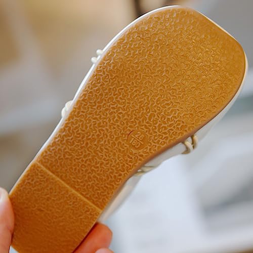 Girls Shoes Spring/Autumn Solid Short Heel Alternate Tie Casual Softball Slides Youth Girls4