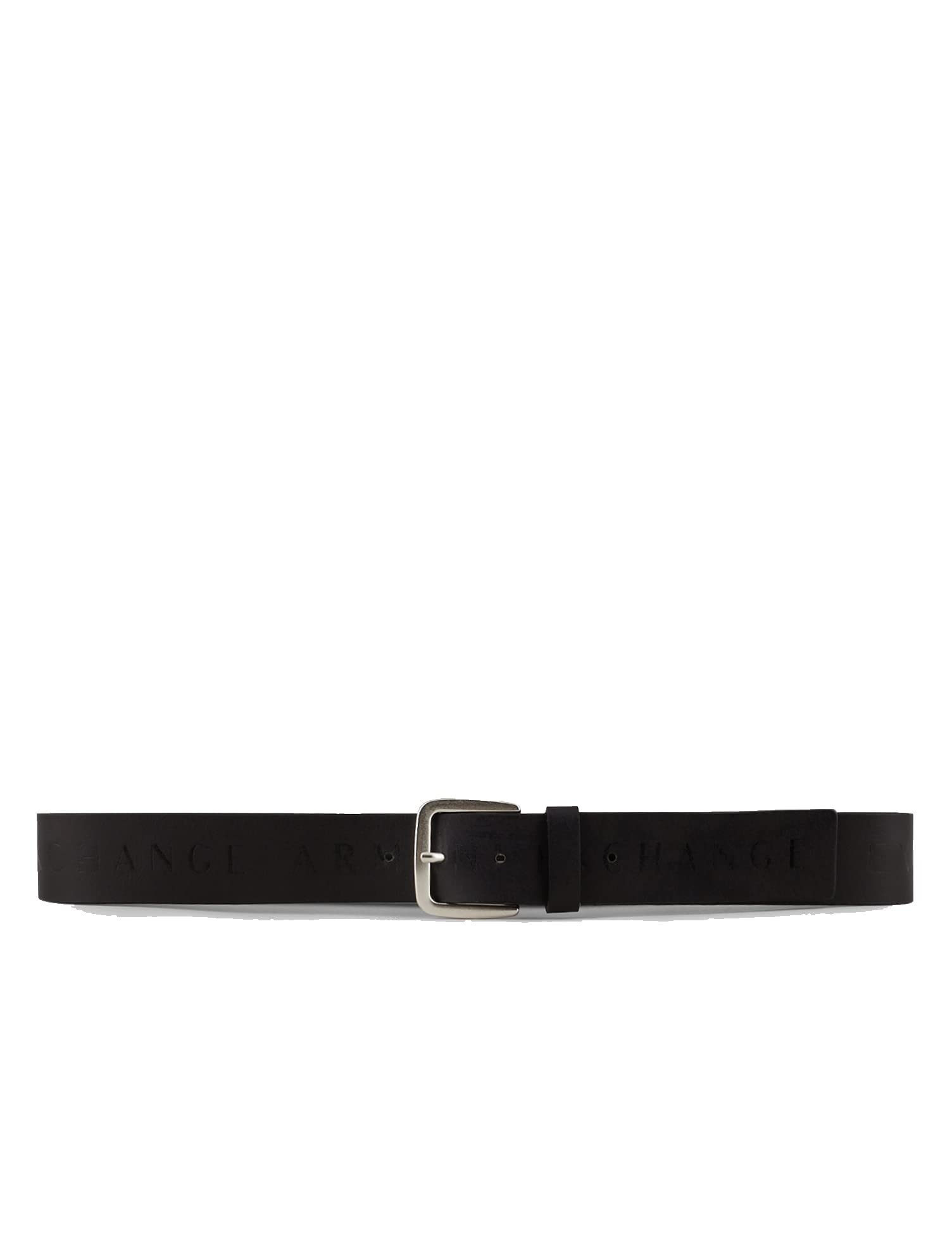 Armani Exchange Men's Logo Print Belt, Black, 30