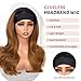 Emistar Wavy Headband Wig Loose Body Wave Glueless Synthetic Hair for Black Women None Lace Front Wigs Headband Wigs 150% Density (Ombre Honey Blonde)