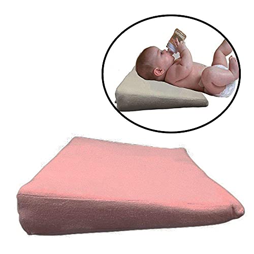 Travesseiro Anti Refluxo Bebe Rampa Inclinação Berço Rosa