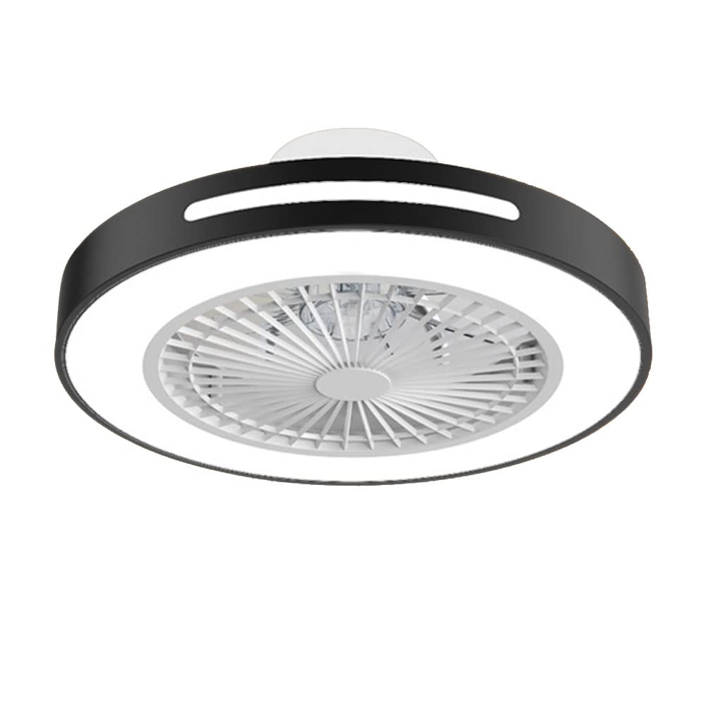 Ventilateur de plafond pour chambre à coucher silencieux avec lumière LED douce
