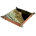 Crocodile Organisateur de bijoux Plateau à dés en PU Anneaux de bureau Boucles d'oreilles Accessoires de montres Porte valet