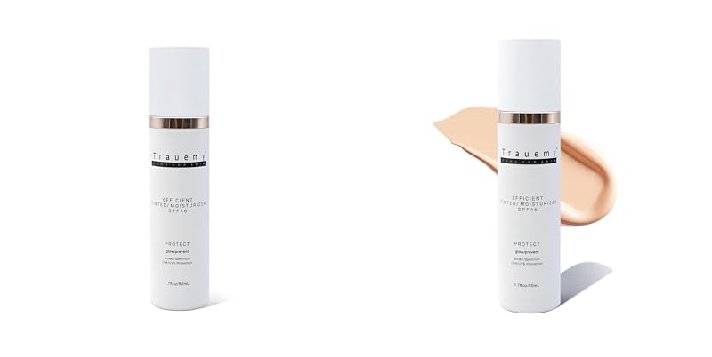 Hidratante facial com cor trauemy, FPS 46, 1,8 oz