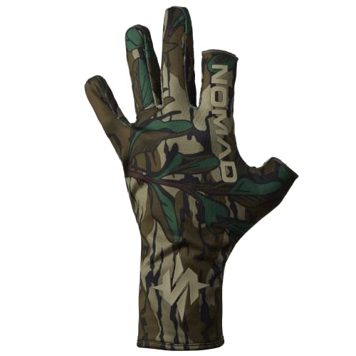 Nomad Outdoor Fingerless Turkey Glove, Mossy Oak Greenleaf, Medium/Large