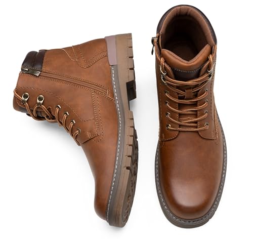 Image of Jousen Mens Boots Fashion Casual Boot Hiking Zipper Chukka Boots for Men