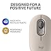 Logitech POP Mouse, Wireless Mouse with Customizable Emojis, SilentTouch Technology, Precision/Speed Scroll, Compact Design, Bluetooth, Multi-Device, OS Compatible - Mist