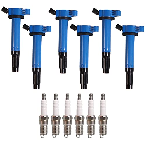Ena Set Of 6 Professional Ignition Coil Pack And 6 Platinum Spark Plug Compatible With Toyota Lexus Avalon Camry Rav4 Sienna Venza Highlander Is350 Rx450H Es350 2.5L 2.7L 3.5L Replacement For Uf487 #TOP19