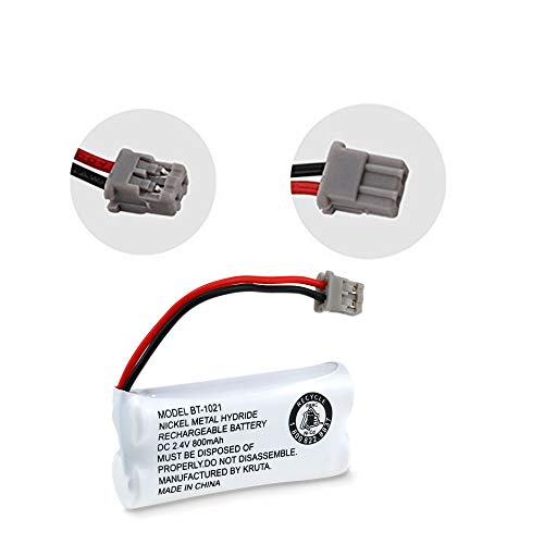 Kruta CA021021 Bt-1021 Bbtg0798001 Compatible With Uniden Bt-1021 Bt1021 Bt-1008 Bt-1016 Bt-1025 2.4V 800Mah Cordless Handset Phone Rechargeable Replacement Battery thumb #3
