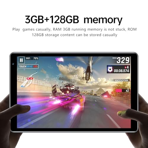 Image of Tablet with Keyboard,G1,10.1 inch Screen,3GB RAM,128G+128G Memory,4G LTE Android Tablet with Dual SIM Slots, 5MP+16MP Camera, 5000mAh Battery,Notebook Computer (Black, 5)