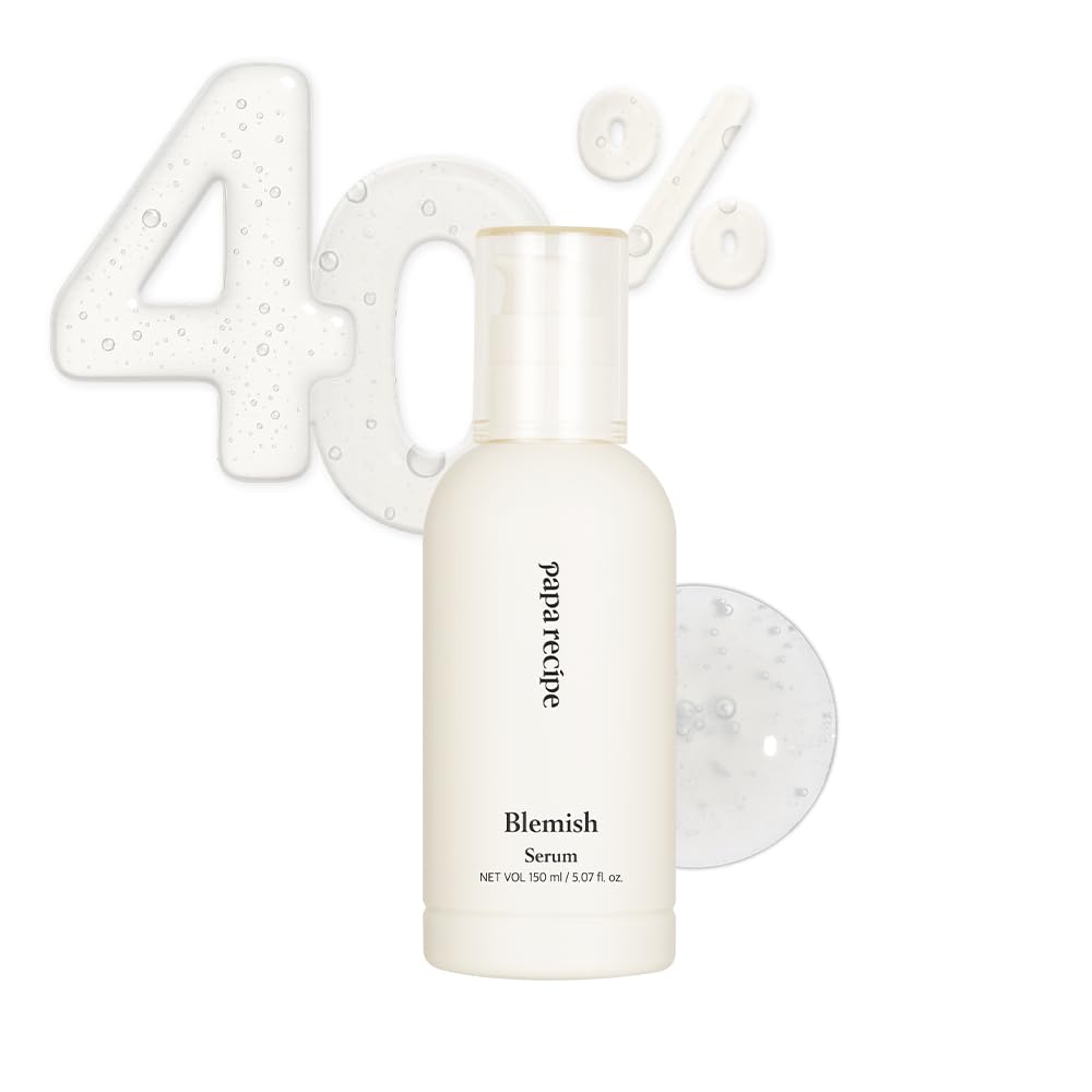 Papa Recipe Blemish Serum Moisturizing hydrating serum Large volume Galactomyces ferment filtrate Hyaluronic acid. Bakuchiol Dewy looking skin Smooth skin texture for sensitive skin 150ml 5.07 Fl Oz