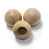 Mylittlewoodshop Pkg of 50 - Dowel Cap - 3/4 in Diameter with 3/8 Hole Unfinished Wood (WW-RB4500-50)