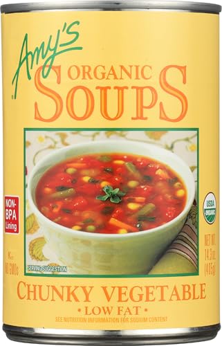 Amy's Organic Chunky Vegetable Soup, Low Fat, 14.3-Ounce