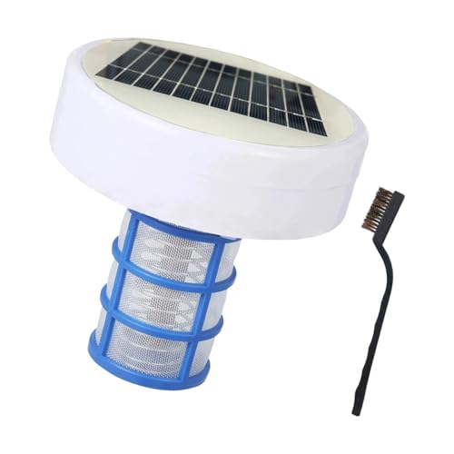 Whoasyst Purificadores solares de agua para piscina, ionizador de cobre, dispositivo de purificación automático, limpiador flotante automático, procesador de agua, limpiador flotante automático para