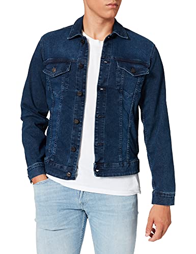 ONLY & SONS Male Jeansjacke Dunkelblaue Waschung Cover