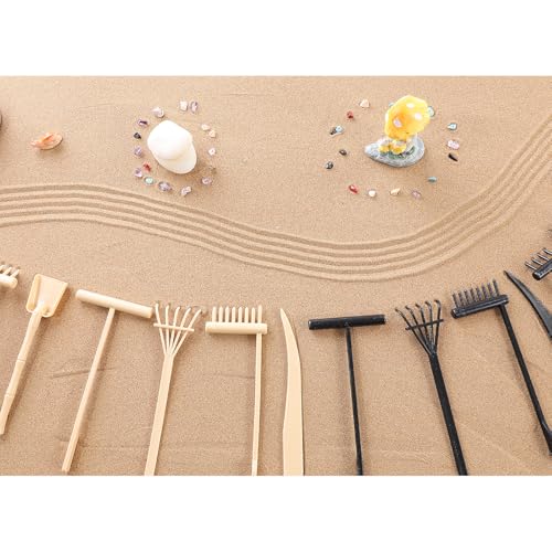 6pcs Mini Herramientas Rastrillo Zen para Jardín de Arena miniatura 4