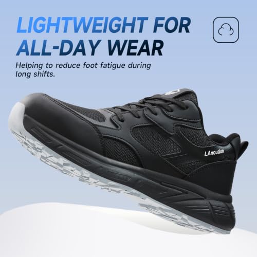Image of Steel Toe Shoes for Men Women Lightweight Work Shoes Men Breathable Safety Shoe