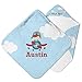 YouCustomizeIt Airplane & Pilot Hooded Baby Towel (Personalized)