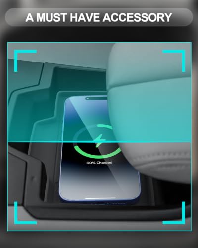 Image of CDEFG for 2026 Mazda CX5 Center Console Organizer Wireless Charging Cover | for 2026+ Mazda CX-5 (S /Select /Preferred /Premium /Premium Plus) Accessories Middle Console Tray Silicone Storage Box