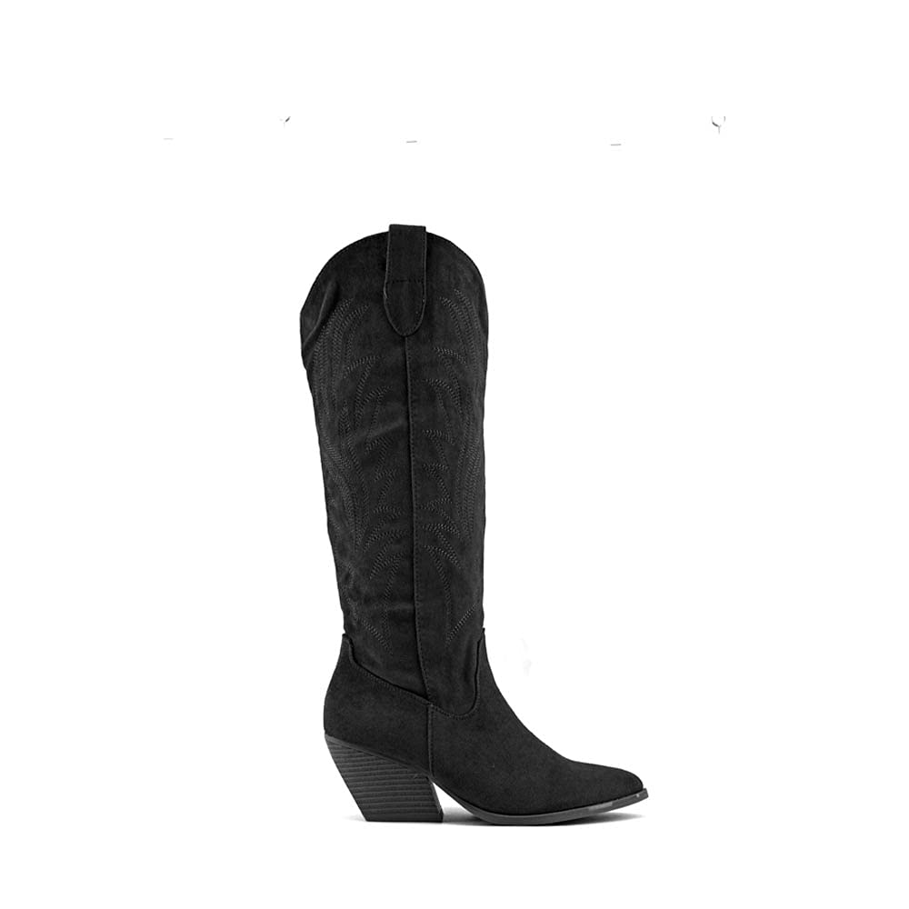 MODELISA - Bota Alta Campera Cowboy Tacón Ancho Mujer