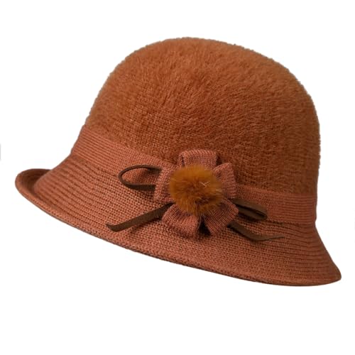 VaiKanhai Sombrero de pescador para hombre Cool Mujer e Invierno Cúpula Casual Sombrero de Pescador Melón Sombrero de Pescador Impermeable, Oro Rosa, M