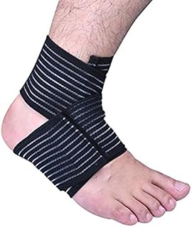 Milisten 2pcs Ankle Brace Adjustable Sports Compression Ankle Support Wrap Brace Ankle Sleeve