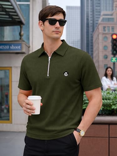 Image of Noble Monk Men's Regular Fit Polo T Shirt |Half Sleeves |Collar Tshirts | Casual T-Shirt