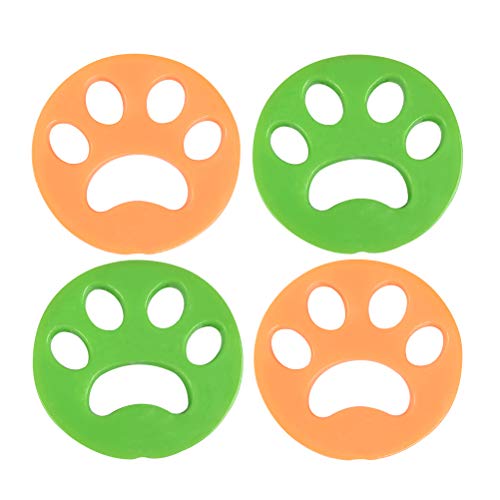 Preisvergleich Produktbild BUYGOO 4Pcs Wäsche Fussel Haustier Haarentferner - Fussel Tierhaarentferner Waschmaschine Haarfänger Wiederverwendbarer Haarentferner Pet Hair Catcher für Wäsche