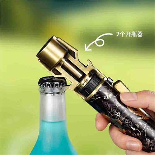 Encendedor portátil recargable de metal inyectado con función abrebotellas 6