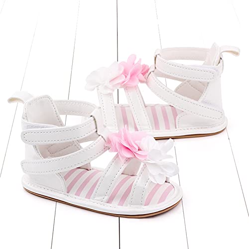 Flat Shoes Sole Sandals Rubber Walking Summer Baby Girls Soft Non-Slip Boys Baby Shoes Huarache X4